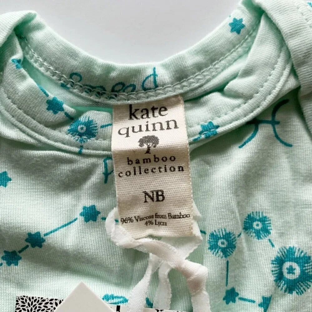 Kate Quinn Organics Bamboo Pisces Footie NB Newborn